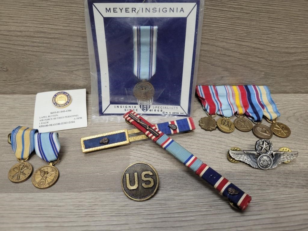 Military Medal, Pins, Badges Lot