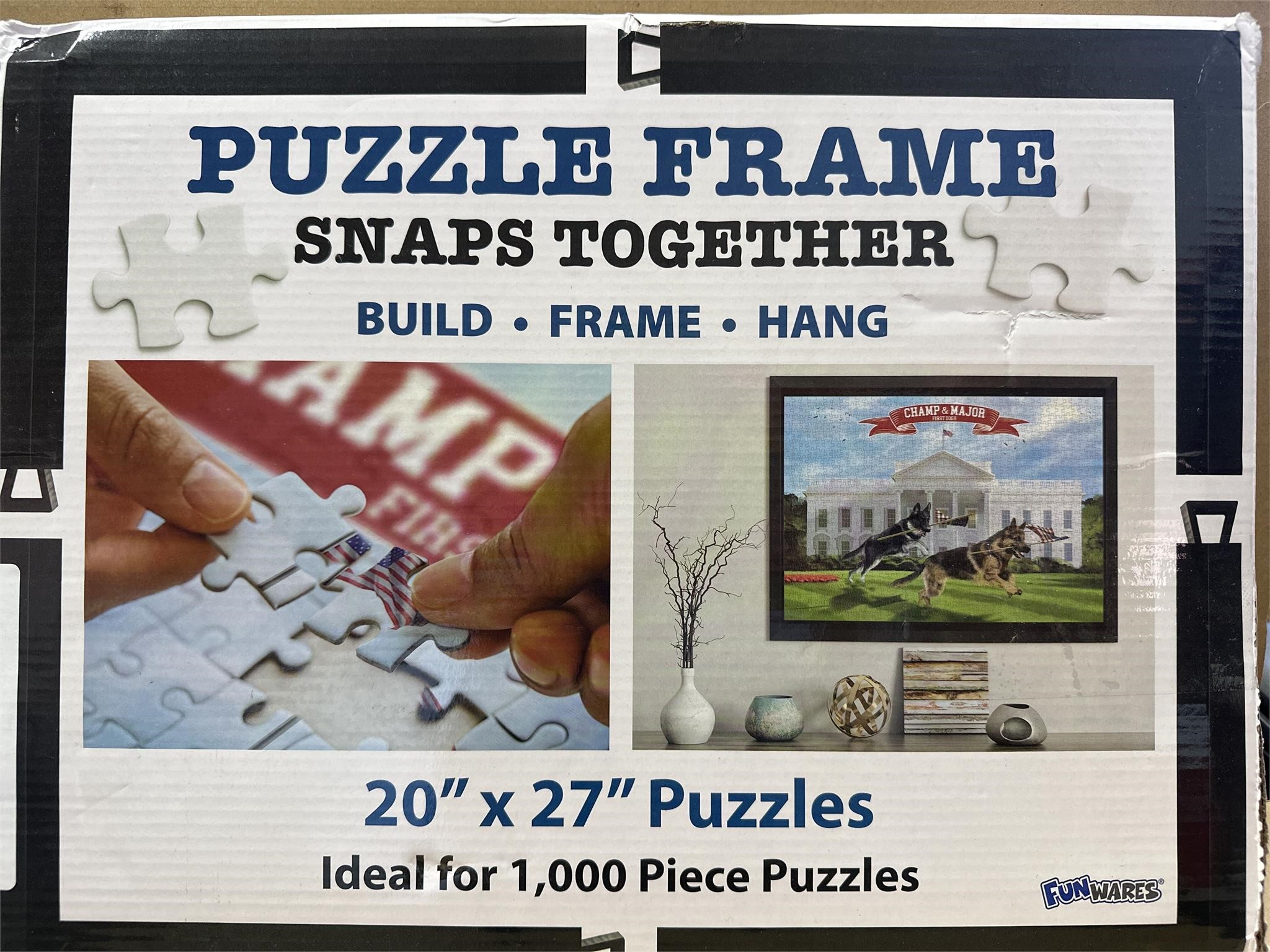 Funwares 20 x 27 Puzzle Frame - Easy Assembly, ...