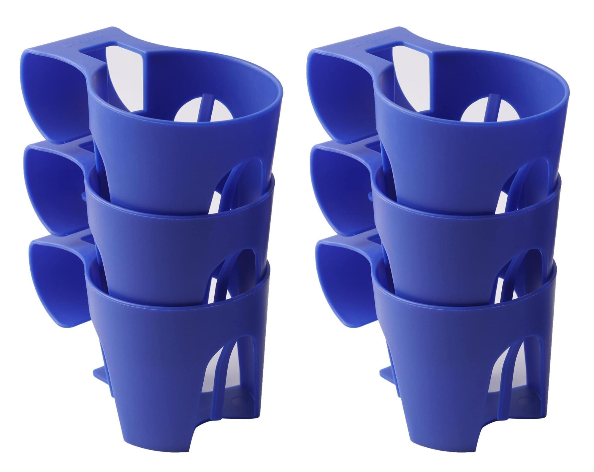 TonGass (6-Pack, Blue) Poolside Cup Holders Compat