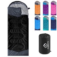 oaskys Camping Sleeping Bag - 3 Season Warm & Cool