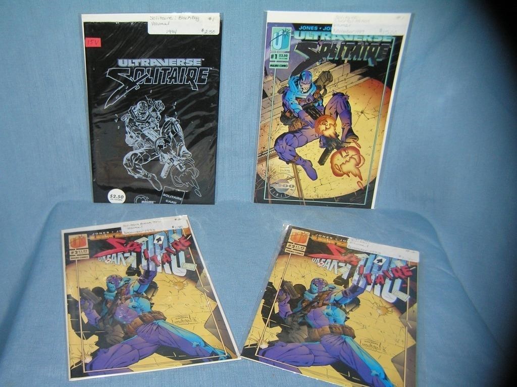 Group of vintage Solitaire comic books
