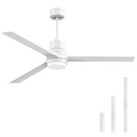 ghicc Ceiling Fans with Lights and Remote, White O