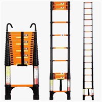 BOWEITI Telescoping Ladder, 15.5FT Aluminum Collap