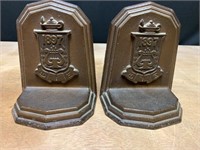 Bookends 1897 Family Crest