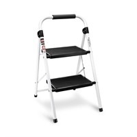 Delxo 2 Step Ladder, Folding Step Stool for Adults