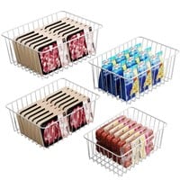 iSPECLE Freezer Organizer Bins - 4 Pack Upright Fr