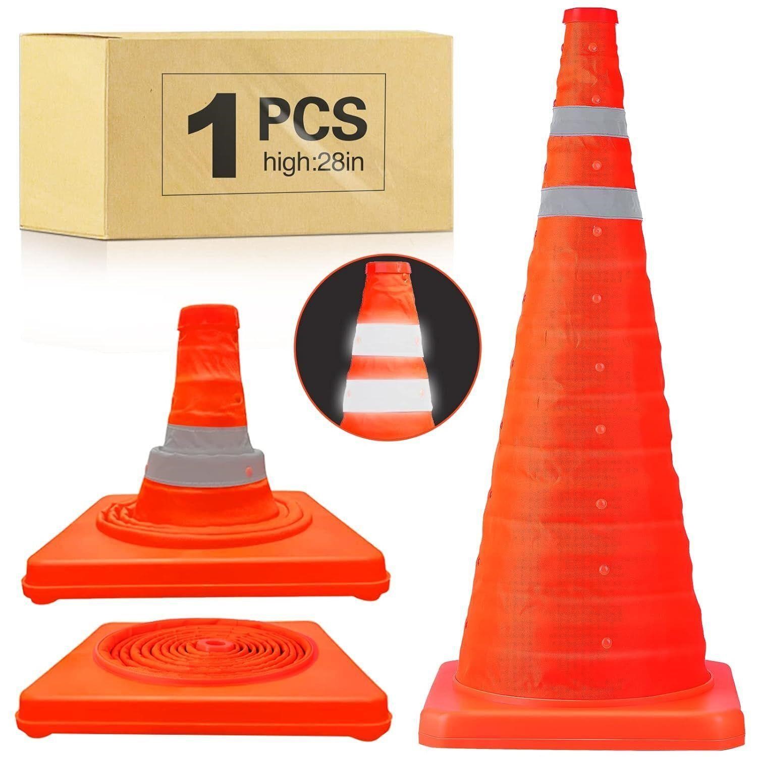 28 Inch Collapsible Traffic Safety Cone