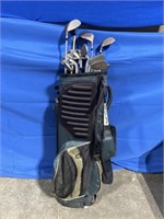 Taylor Made golf clubs with bag