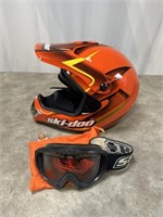 Ski Doo helmet with goggles with original box