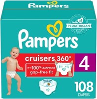 108-COUNT PAMPERS CRUISERS 360 DIAPERS