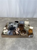 Rowe pottery, ceramic vases and assortment of