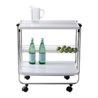 Honey-Can-Do Modern Foldable Kitchen Cart with Whe
