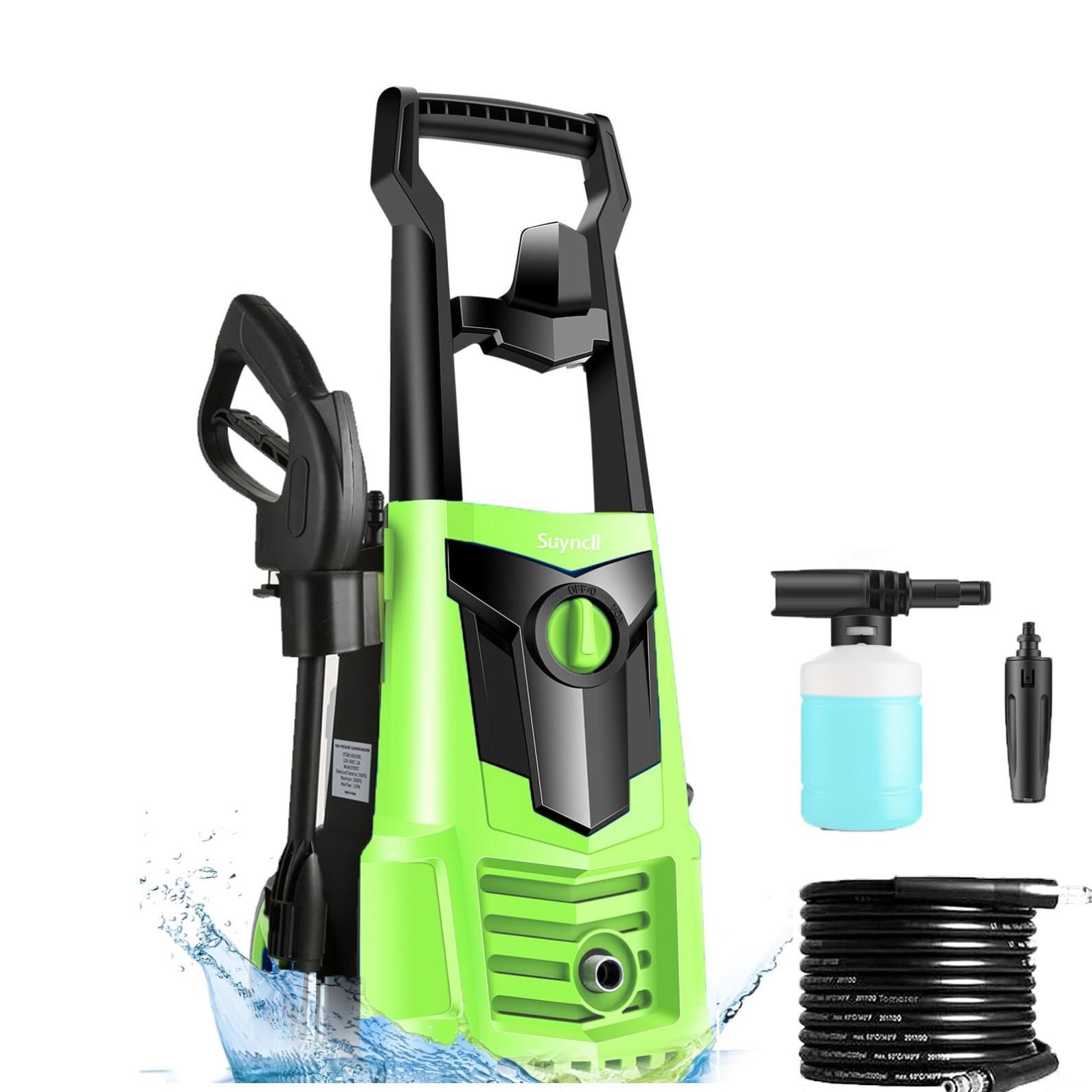 Suyncll 3900 Electric Power Washer 1.8GPM, 20ft Hi