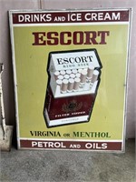 Large Escort cigarettes sign approx