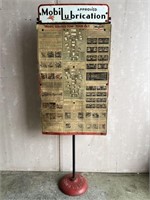 Original Mobil lubrication stand and service chart