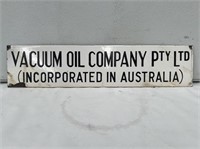 Original Vacuum Oil Company enamel sign approx