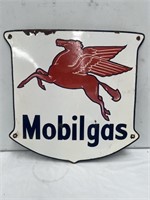 Original Mobilgas enamel sign approx