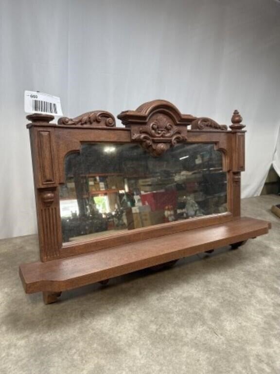 Decorative hanging shelf with mirror. Dimensions