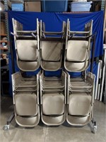 Rolling chair cart, holds approximately 65 chairs
