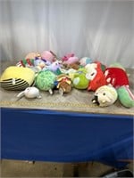 Large lot of squishmallows and TY toys