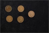 Lot of Five Coins - 1895, 1892, 1904, 1905, 1908 I