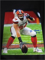 JC TRETTER SIGNED 8X10 PHOTO BROWNS BAS