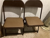 Vintage child folding chairs