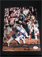 LYDELL MITCHELL SIGNED 8X10 PHOTO COLTS COA