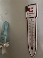 Rain gauge & thermometers