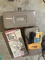 Toolbox, stapler & sander stand