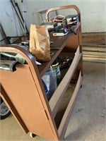 Rolling cart full of tools