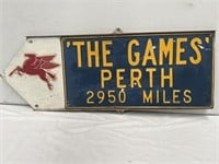 Original "The Games" Perth 2950 miles arrow approx
