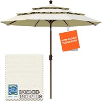 $260 10-Year-Non-Fade 9Ft 3 Tiers Market Umbrella