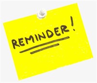 REMINDERS - HOUSE INFO & WARNING