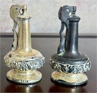 Two Vintage Ronson Decanter Table Lighters - Not
