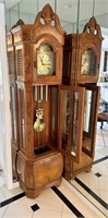 Vintage Tempus Fugit Grandfather Clock in Entryway