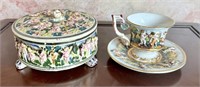 Vintage Capodimonte Mixed Lot Some Wear / Chips -