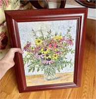 Missy Carstens Signed Floral Painting