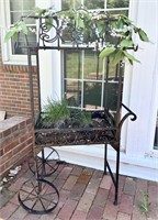 Outdoor Decorative Plant Cart *HAS WEAR* Ck Pics