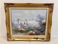Vintage Framed Painting 21x25 - Check Pics,