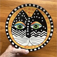 Laurel Burch Whimsical Cat Plate