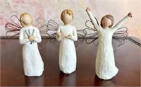 3 Piece Willow Tree Angel Lot *SEE DESC* One
