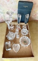 Mixed Lot with Candle Holders, Some Crystal &