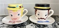 Vintage Mug, Ashtray & Saucer Set - Japan - Check