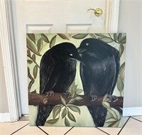30x30 Crow / Raven Canvas Art