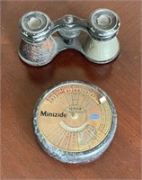 Vintage Minizide Calendar & Binoculars (Japan) -