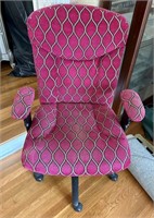 Pink Computer Chair *Has Fading / Wear* - Check