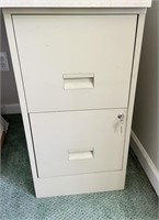 Two Drawer Filing Cabinet with Key