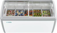 Commercial Freezer Display Case, 16 Cu. Ft, White