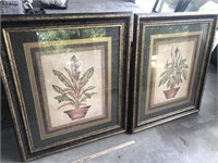 Pair of Large Decorator Pics (36" W)